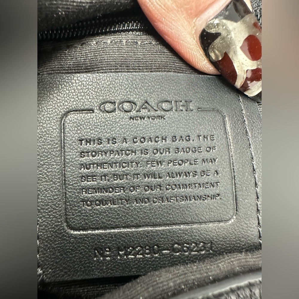 Coach New York Black Leather Purse Shoulder Bag EUC​​ - Picture 5 of 11